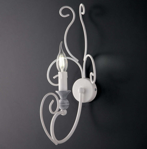 Applique-Classico-Contemporaneo-Shabby-Chic-Bianco-Vintage-1-Luce-Chimera