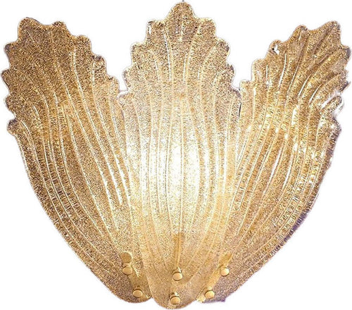 Applique-classico-Due-P-illuminazione-2519-APG-E14-LED-vetro-graniglia-lampada-parete