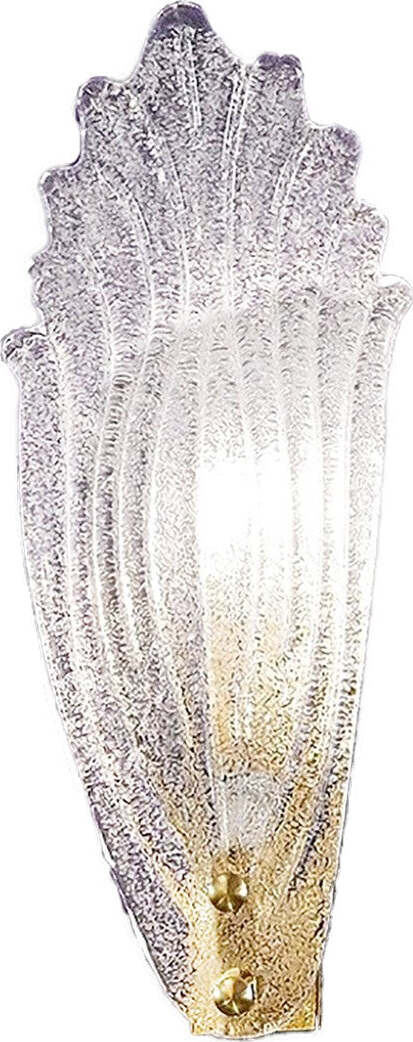 Applique-classico-Due-P-illuminazione-2519-APP-E14-LED-vetro-graniglia-lampada-parete