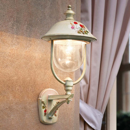 Applique-classico-Ferroluce-BARI-A301-AP-E27-LED-alluminio-lampada-parete