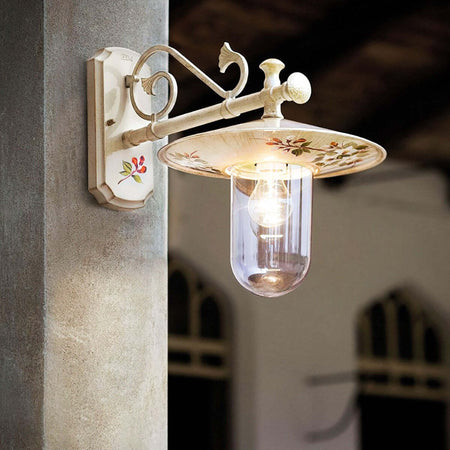 Applique-Classico-Ferroluce-GENOVA-A400-AP-E27-LED-alluminio-lampada-parete