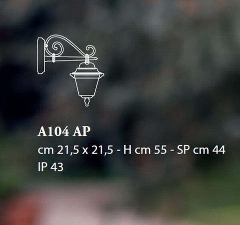 Applique-classico-Ferroluce-GORIZIA-A104-AP-E27-LED-alluminio-lampada-parete