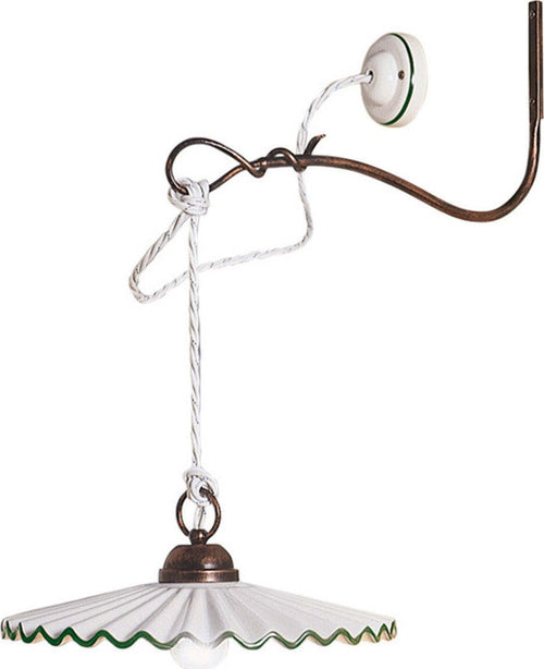 Applique-classico-Ferroluce-L'AQUILA-C661-E27-LED-ceramica-metallo-lampada-parete-braccio