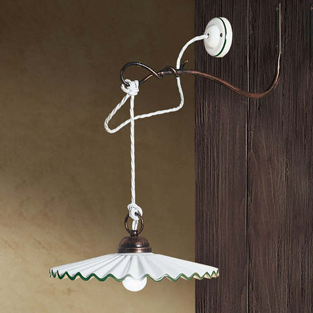 Applique-classico-Ferroluce-L'AQUILA-C661-E27-LED-ceramica-metallo-lampada-parete-braccio