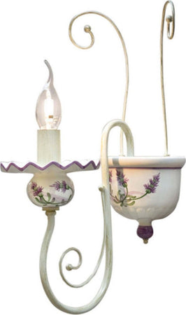 Applique-classico-Ferroluce-SANREMO-C413-AP-E14-LED-ceramica-lampada-da-parete