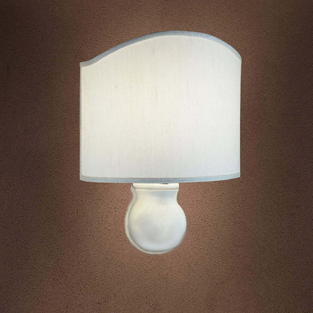 Applique-classico-Ferroluce-TRIESTE-C430-E14-LED-ceramica-tessuto-lampada-parete