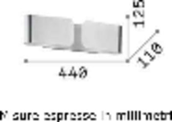 Applique-classico-Ideal-Lux-CLIP-AP2-SMALL-088266-E27-LED-metallo-biemissione-lampada-parete