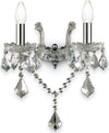 Applique-classico-Ideal-Lux-FLORIAN-AP2-CROMO-035642-E14-LED-cristallo-lampada-parete