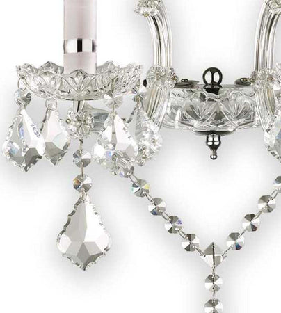 Applique-classico-Ideal-Lux-FLORIAN-AP2-CROMO-035642-E14-LED-cristallo-lampada-parete