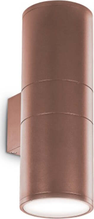 Applique-classico-Ideal-Lux-GUN-AP2-BIG-163611-E27-LED-alluminio-lampada-parete-biemissione