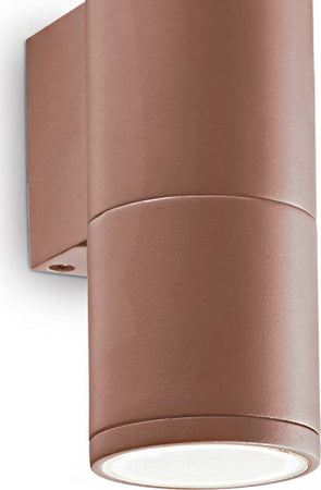 Applique-classico-Ideal-Lux-GUN-AP2-SMALL-163635-GU10-LED-alluminio-lampada-parete-biemissione