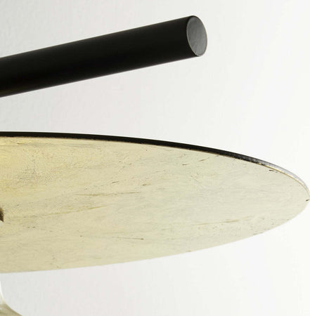 Applique-classico-Illuminando-PUB-AP190°PUBNR+DISCO30FO-E27-LED-metallo-lampada-parete