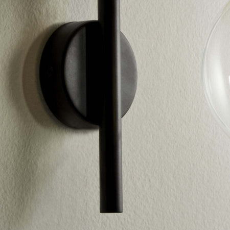 Applique-classico-Illuminando-PUB-AP190°PUBNR+DISCO30FO-E27-LED-metallo-lampada-parete