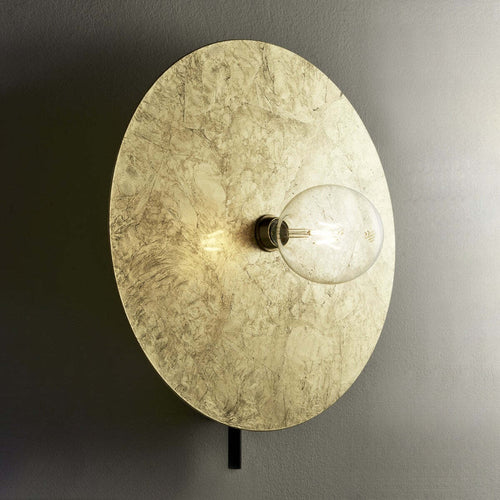 Applique-classico-Illuminando-PUB-AP1PUBNE+DISCO50FO-E27-LED-metallo-lampada-parete