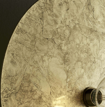 Applique-classico-Illuminando-PUB-AP1PUBNE+DISCO50FO-E27-LED-metallo-lampada-parete