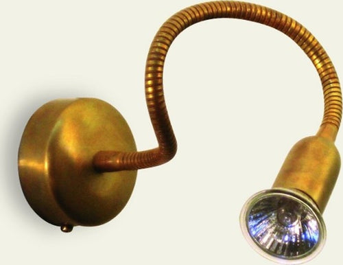 Applique-classico-Lampadari-Bartalini-FOX-A1-GU10-LED-spot-ottone-flessibile-orientabile