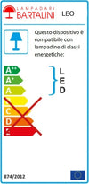 Applique-classico-Lampadari-Bartalini-LEO-AP2-E27-LED-tessuto-ottone-lampada-parete