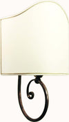 Applique-classico-Lampadari-Bartalini-LEO-G-AP1-OV-E27-LED-tessuto-ottone-lampada-parete