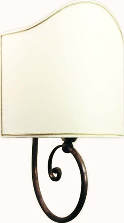 Applique-classico-Lampadari-Bartalini-LEO-G-AP1-OV-E27-LED-tessuto-ottone-lampada-parete