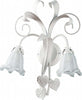 Applique-classico-Padana-Lampadari-SHABBY-CHIC-1104-AP2-E14-LED-metallo-vetro-lampada-parete