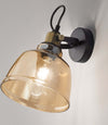 Applique-classico-Perenz-VINTAGE-6842-AM-E27-LED-lampada-parete-vetro-ambra-orientabile-interno