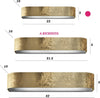 Applique-classico-Promoingross-HANDLES-A22-GF-LED-metallo-foglia-oro-lampada-parete-monoemissione