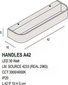 Applique-classico-Promoingross-HANDLES-A42-GF-4233Lm-LED-metallo-lampada-parete-biemissione