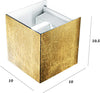 Applique-classico-Promoingross-WINGS-A10-GF-LED-metallo-lampada-parete-bi-emissione