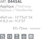 Applique-classico-Selene-illuminazione-BRIDGE-0445AL-025-R7s-LED-metallo-biemissione-lampada-parete