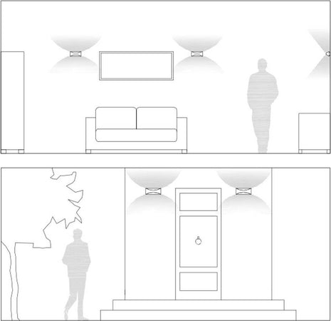 Applique-classico-Sovil-illuminazione-MOON-99108-27-4000-LED-alluminio-lampada-parete