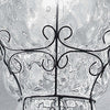 Applique-classico-Sylcom-TIEPOLO-1437-INOX-E14-LED-acciaio-vetro-soffiato-lampada-parete