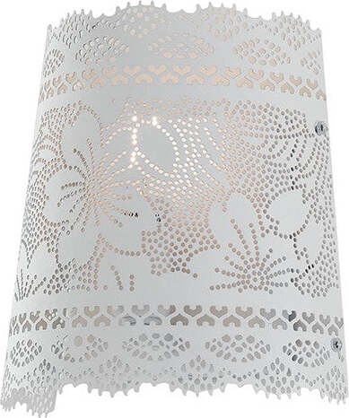 Applique Cluny Bianco 1Xe14 20X20X10Cm Illuminazione/Illuminazione per interni/Illuminazioni per pareti/Applique Led Mall Home - Napoli, Commerciovirtuoso.it