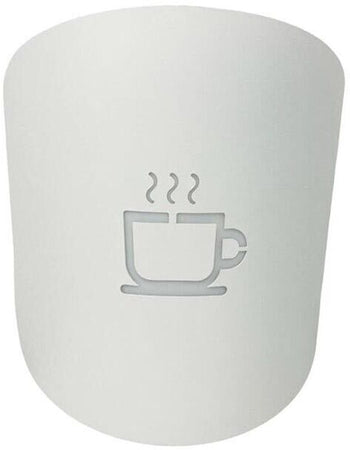 Applique Con Disegno Tazza Del Caffè Lampada Da Parete Attacco G9 Bianco Universo