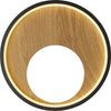 Applique-Contemp-Curiosità-Acciaio-Nero-Policarbonato-Marrone-Led-11W-3000K