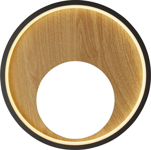 Applique-Contemp-Curiosità-Acciaio-Nero-Policarbonato-Marrone-Led-11W-3000K