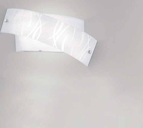 Applique-Contemporanea-Agnese-Metallo-Bianco-2-Luci-E14-34Cm