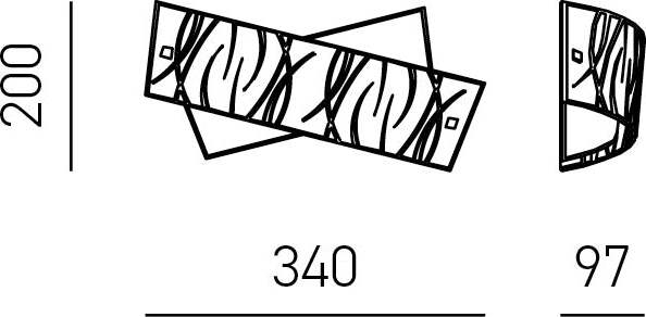 Applique-Contemporanea-Agnese-Metallo-Bianco-2-Luci-E14-34Cm