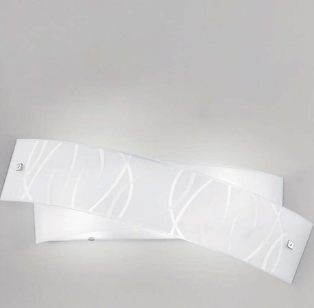 Applique-Contemporanea-Agnese-Metallo-Bianco-2-Luci-E14-54Cm