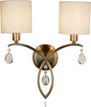 Applique-Contemporanea-Alberto-Acciaio-Ottone-Vetro-Bianco-2-Luci-E14