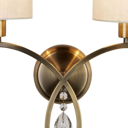 Applique-Contemporanea-Alberto-Acciaio-Ottone-Vetro-Bianco-2-Luci-E14