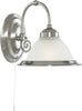 Applique-Contemporanea-American-Dinner-Acciaio-Argento-Vetro-1-Luce-E27