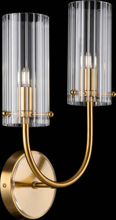 Applique-Contemporanea-Arco-Struttura-In-Metallo-Ottone-1-Luce-Diffusore-Vetro
