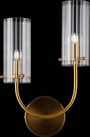 Applique-Contemporanea-Arco-Struttura-In-Metallo-Ottone-1-Luce-Diffusore-Vetro