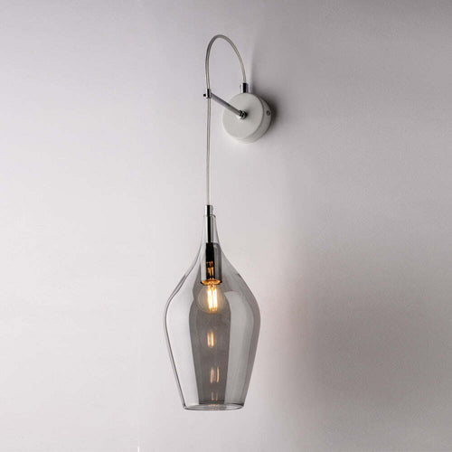 Applique-Contemporanea-Ares-Grigio-Fumè-1-Luce-E14