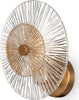 Applique-Contemporanea-Aster-1-Luce-Con-Diffusore-Vetro-E-Rosone-Oro-In-Metallo