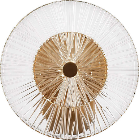 Applique-Contemporanea-Aster-1-Luce-Con-Diffusore-Vetro-E-Rosone-Oro-In-Metallo