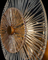Applique-Contemporanea-Aster-1-Luce-Con-Diffusore-Vetro-E-Rosone-Oro-In-Metallo