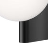 Applique-Contemporanea-Avant-Garde-In-Metallo-Nera-1-Luce-Con-Diffusore-Bianco