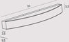 Applique-Contemporanea-Band-Metallo-Ruggine-Led-28W