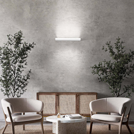 Applique-Contemporanea-Bed-Alluminio-Bianco-Led-Integrato-28W